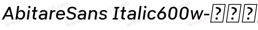 AbitareSans Italic600w字体转换